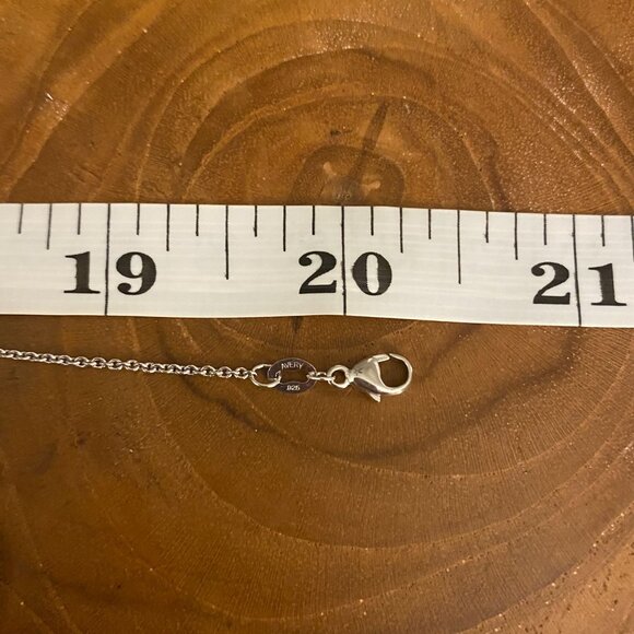 RETIRED James Avery St. Christopher Medal Necklace, 20", Sterling Silver - Picture 2 of 4